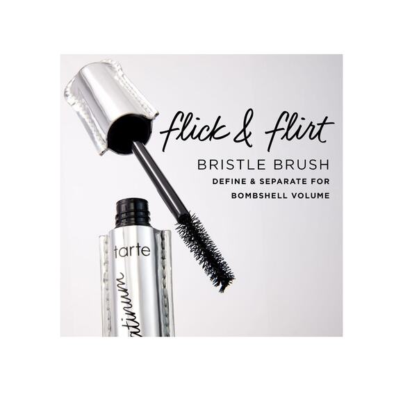Tarte Lights Camera Lashes Platinum Mascara Full Size NIB Black Serum Hybrid - Picture 5 of 14